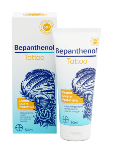 Bepanthenol Tattoo Crema Solare Protettiva Spf50+ 50 Ml