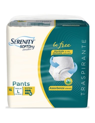 Serenity Pants Sd Sensitive Be Free Extra L 12 Pezzi