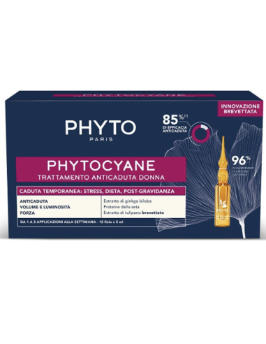 Phytocyane Fiale Donna Caduta Temporanea 12 Fiale Da 5 Ml