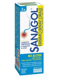 Sanagol Spray Erisimo Senza Alcool 20 Ml