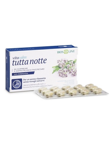 Vitacalm Tutta Notte Con Melatonina 30 Compresse