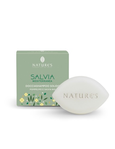 Nature's Salvia Mediterranea Doccia Shampoo Solido 60 G Edizione Limitata
