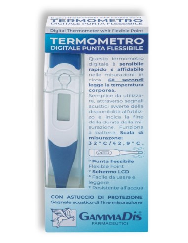 Termometro Digitale Punta Flessibile Con Custodia Protettiva