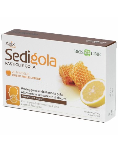 Apix Propoli Sedigola Miele Limone 20 Pastiglie