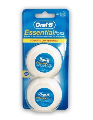 Oralb Essentialfloss Filo Interdentale Cerato 2 Pezzi