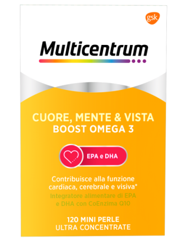 Multicentrum Cuore Mente E Vista Boost Omega 3 120 Mini Perle