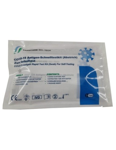 Test Antigenico Rapido Covid-19 Safecare Autodiagnostico Determinazione Qualitativa Antigeni Sars-cov-2 In Tamponi Nasali Median