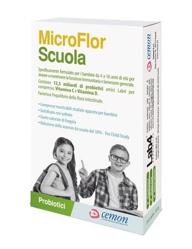 Microflor Scuola 30 Capsule Masticabili