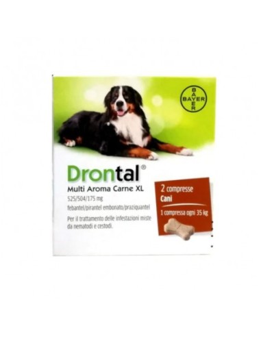 Drontal Plus Flavour 35 Kg*2 Cpr Cani