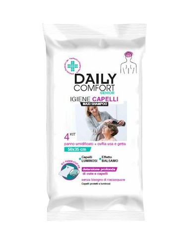 Daily Comfort Senior Panni Shampoo 4 Pezzi