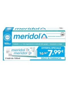 Meridol Dentifricio Protezione Gengive 2 Pezzi Da 100 Ml