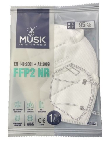 Musk Mascherina Ffp2 Musk021 White 1 Pezzo