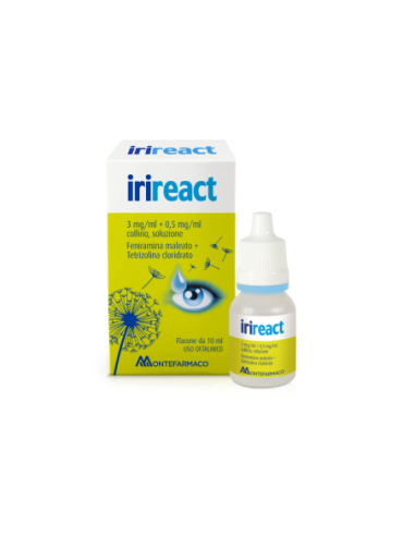 Irireact*collirio 1 Flacone 10 Ml 3 Mg/ml + 0,5 Mg/ml