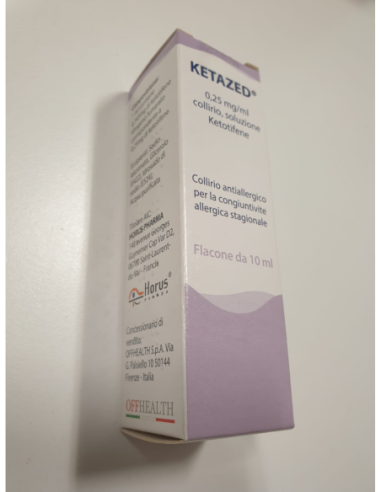 Ketazed*collirio 1 Flaconcino 10 Ml 0,25 Mg/ml Con Contagocce