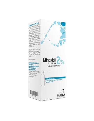 Minoxidil Biorga (laboratoires Bailleul)*soluz Cutanea 60 Ml2%
