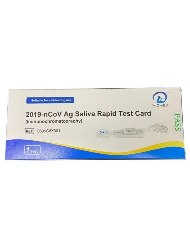 Test Antigenico Rapido Covid-19 V-chek Autodiagnostico Determinazione Qualitativa Antgeni Sars-cov-2 In Tamponi Salivarimediante