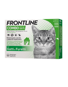 Frontline Combo Spot-on Gatti*soluz 6 Pipette 0,5 Ml 50 Mg +60 Mg Gatti E Furetti