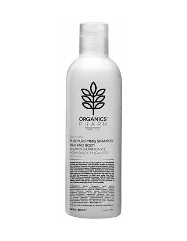 Organics Pharm Pure Purifying Shampoo Hair & Body Rosemary And Eucalyptus