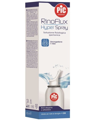 Soluzione Salina Ipertonica Spray Rinoflux Hyper Pic 100 Ml