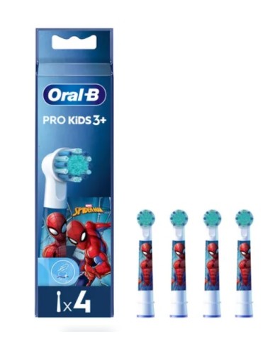 Oralb Power Refill Eb10 Spiderman 4 Pezzi