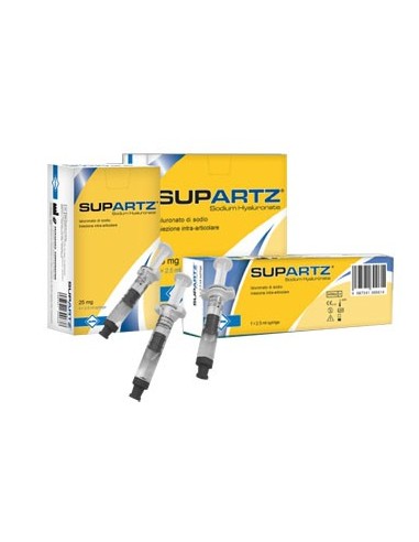 Siringa Preriempita Intra-articolare Supartz Acido Ialuronico 25 Mg 2,5 Ml 5 Pezzi