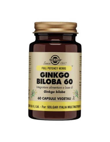 Ginkgo Biloba 60 60 Capsule Vegetali