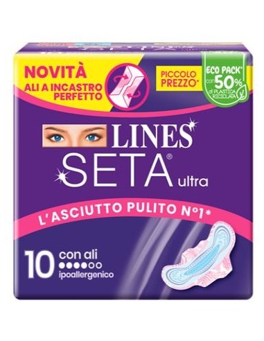 Lines Seta Ultra Assorbenti Ali Dwct 10 Pezzi