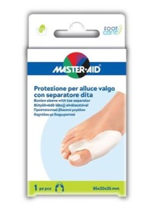 Protezione Master-aid Footcare Per Alluce Valgo Con Separatore Dita Integrato 1 Pezzo D9