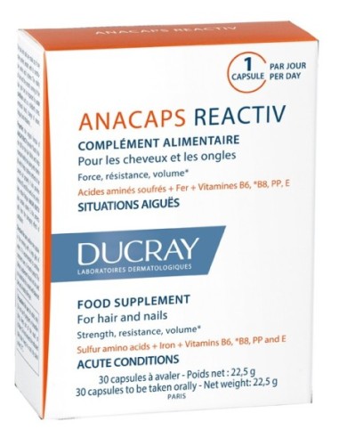 Ducray Anacaps Reactiv Capelli Situazione Occasionale 30 Capsule