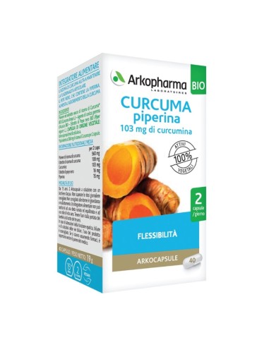 Arkocps Curcuma + Piperina 40 Capsule