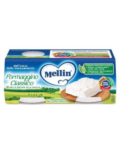 Mellin Baby Formaggino Classico 2 X 80 G