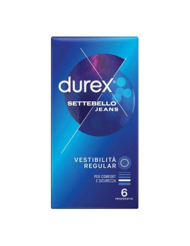 Profilattico Durex Jeans Settebello 6 Pezzi