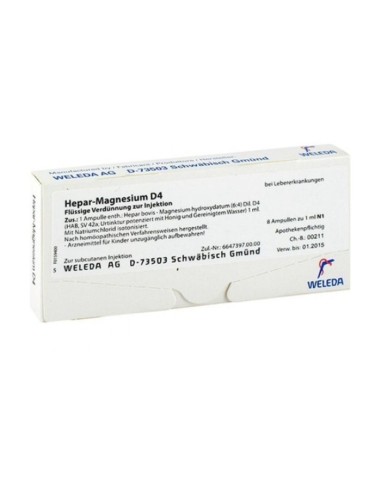 Weleda Hepar Magnesium D4 8 Fiale Da 1 Ml L'una