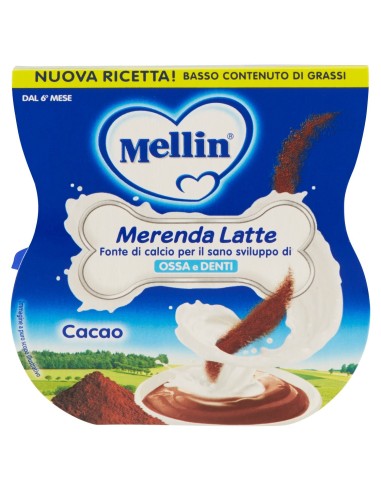 Mellin Merenda Latte Cacao 2 X 100 G
