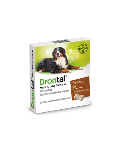 Drontal Multi Aroma Carne Xl*2 Cpr Cani