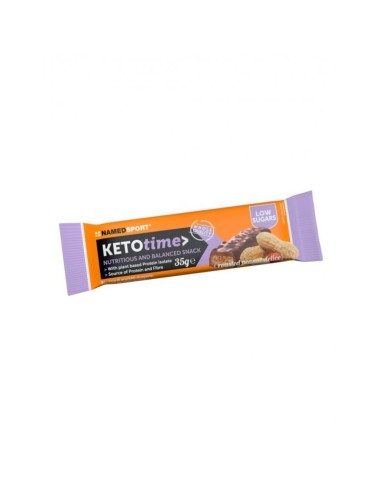 Ketotime Bar Roasted Peanut Box 15 Pezzi Da 35 G