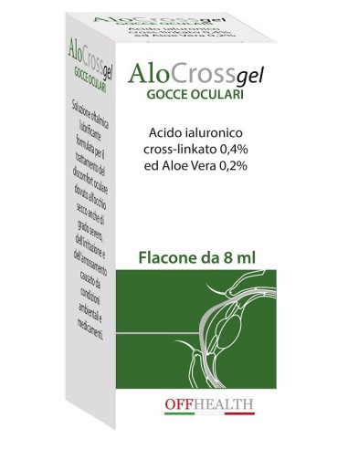 Gocce Oculari Alocross Acido Ialuronico Cross-linkato 0,2% Ealoe Vera 8 Ml