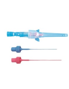 Ago Cannula Monovia 20 Gauge 1,1x33mm In Acciaio Inox Con Siliconatura Esterna, Tappo Luer Lock E Alette Laterali Colorerosa