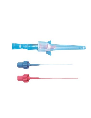 Ago Cannula Monovia 20 Gauge 1,1x33mm In Acciaio Inox Con Siliconatura Esterna, Tappo Luer Lock E Alette Laterali Colorerosa