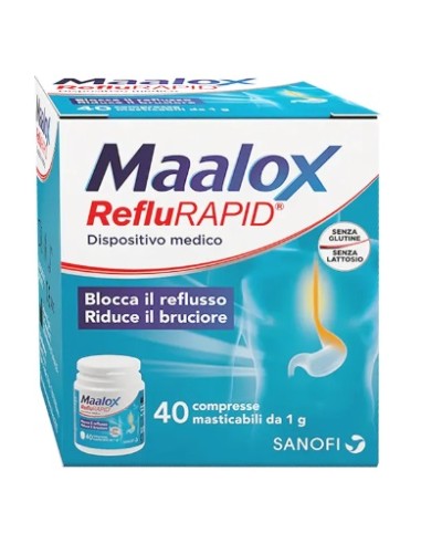 Maalox Reflurapid 40 Compresse Masticabili