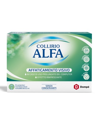 Collirio Alfa Affaticamento Visivo 10 Pezzi Da 0,5 Ml