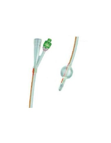 Catetere Foley In Silicone Trasparente A 2 Vie Con Palloncino 5-10ml Diametro Ch14 4,66mm Lunghezza 40cm