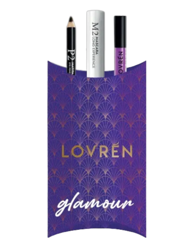 Lovren Kit Luxury Glamour 1 Mascara M2 + 1 Matita Occhi P2 +1 Lip Gloss Ol1