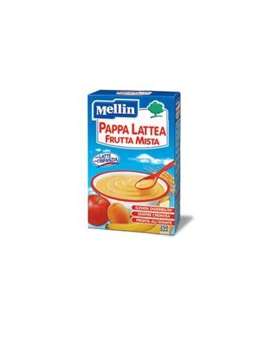 Mellin Pappa Latte Frutta 250 G Nuovo Formato