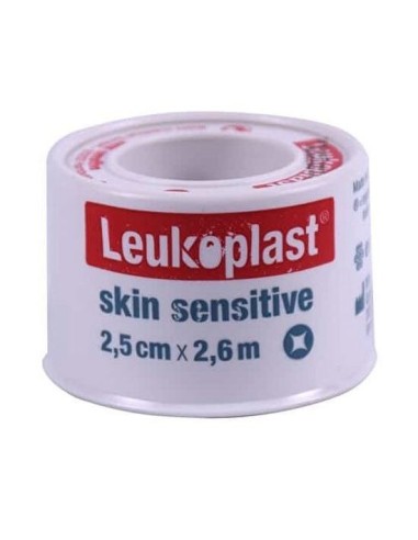 Leukoplast Skin Sensitive Cerotto Su Rocchetto Con Massa Adesiva In Silicone M2,6 X 2,5cm 1 Pezzo