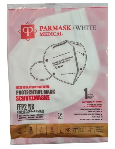 Mascherina Parmask Medical Ffp2 White 10 Pezzi