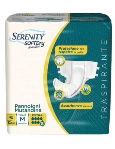 Pannolone Mutandina Serenity Sd Sensitive Extra M 15 Pezzi