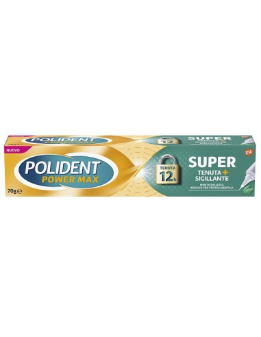 Polident Super Tenuta + Sigillante Menta Delicata Adesivo Protesi Dentale 70 G