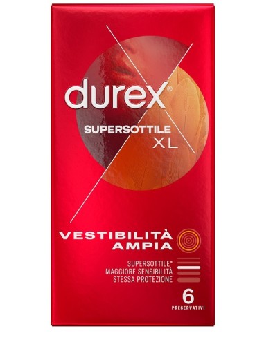 Profilattico Durex Supersottile Xl 6 Pezzi