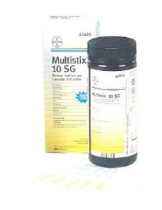 Striscia Reattiva Multitest Multistix 10sg 25 Pezzi